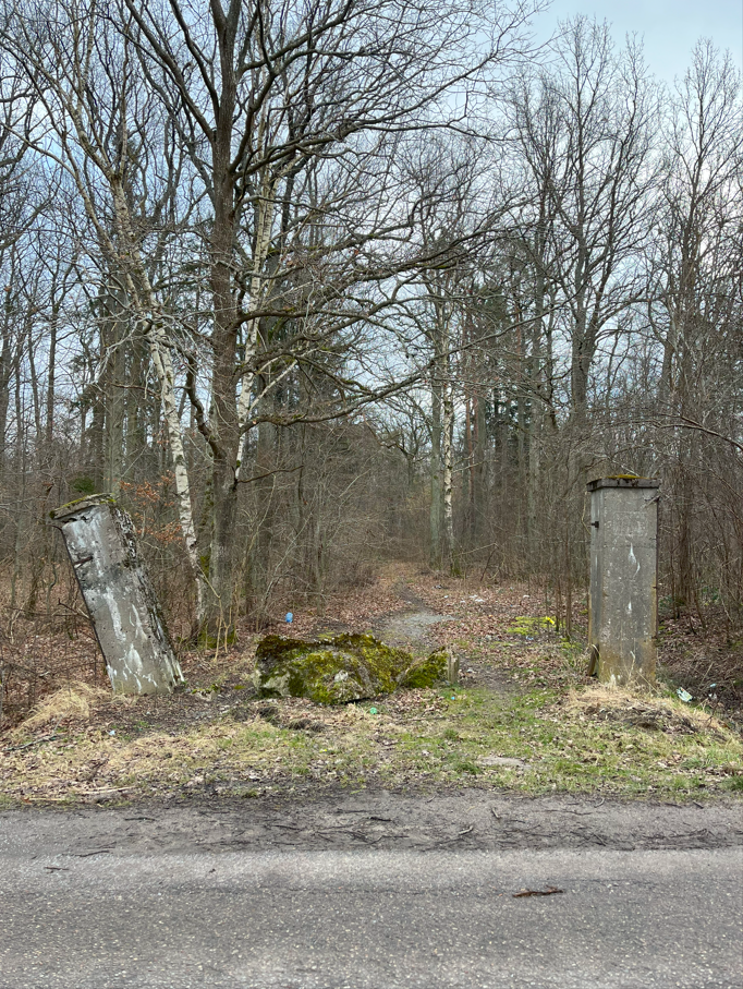 остатки ворот лагеря