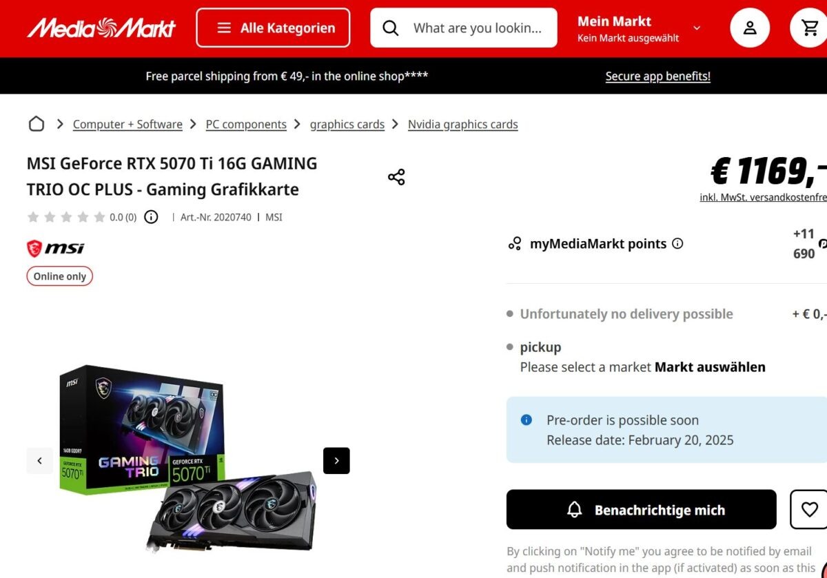 скриншот MediaMarkt  📷
