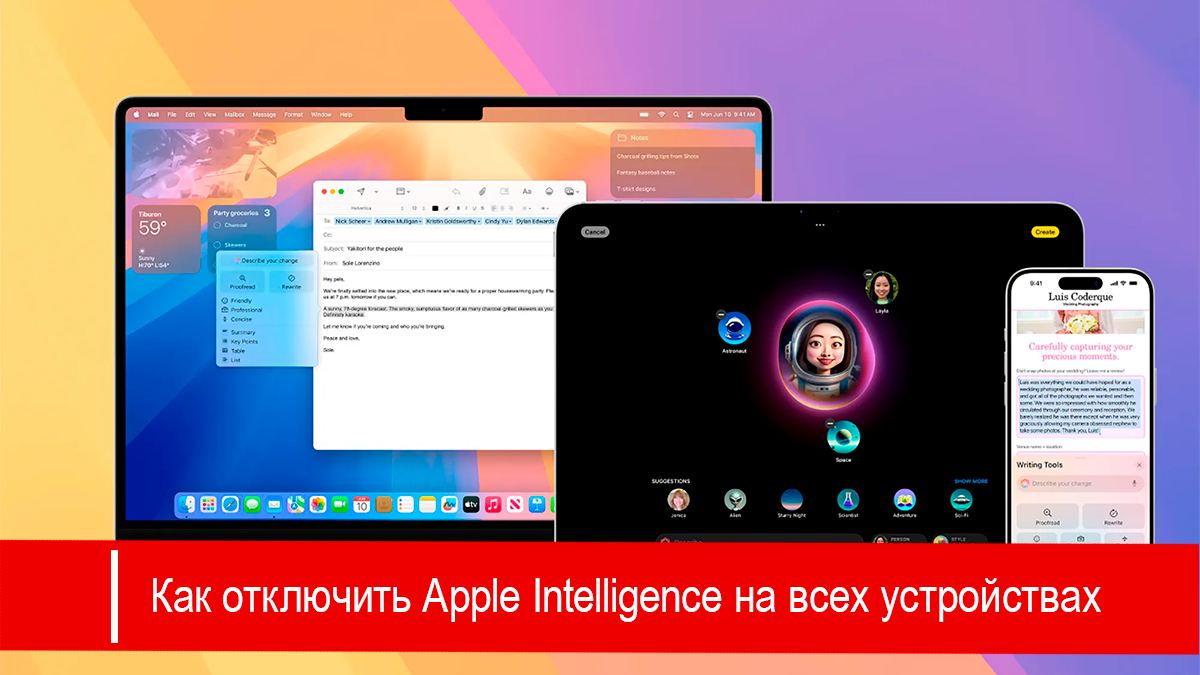 Как отключить Apple Intelligence на всех устройствах 