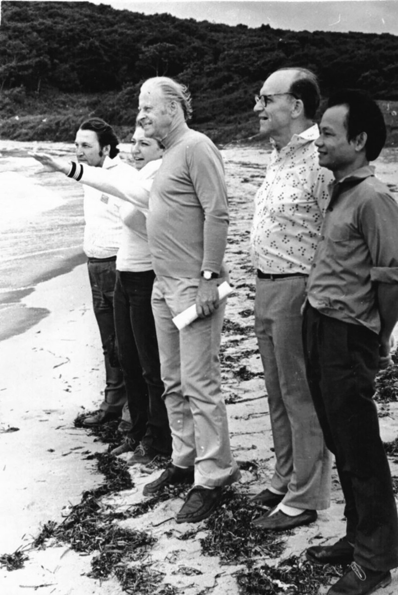 Тур Хейердал в бухте Подосенова, Приморье, 1981 год