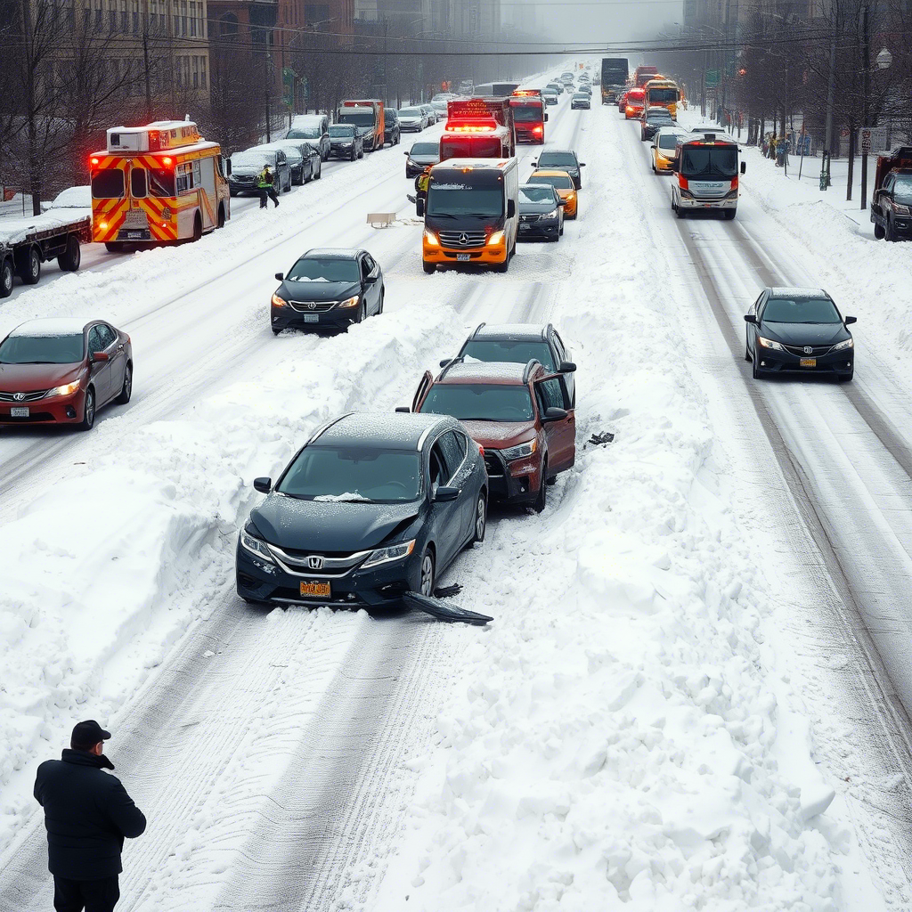 ДТП из за гололеда и неочищенных дорог