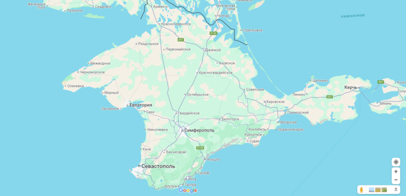    Скриншот сервиса Google Maps.