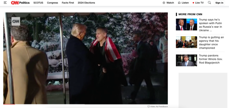    Встреча Дональда Трампа и Марка Фогеля / скриншот с сайта CNN