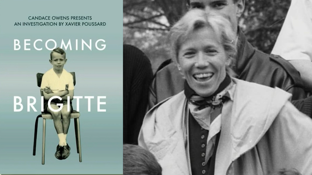  Журналистка Кэндис Оуэнс проводит своё расследование на основе книги Ксавье Пуссара "Становясь Брижит". К слову, Брижит на большинстве старых фото повязывает шею шарфом, судя по всему, чтобы скрыть кадык.