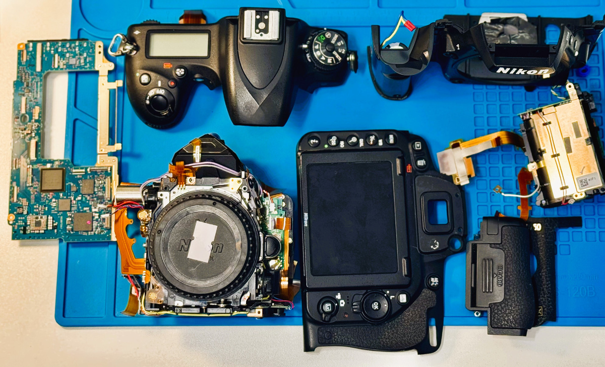 ремонт Nikon D750 после падения в Мастерской Мартынова