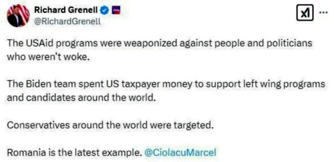    Результаты выборов в Румынии отменила администрация Байдена через USAID