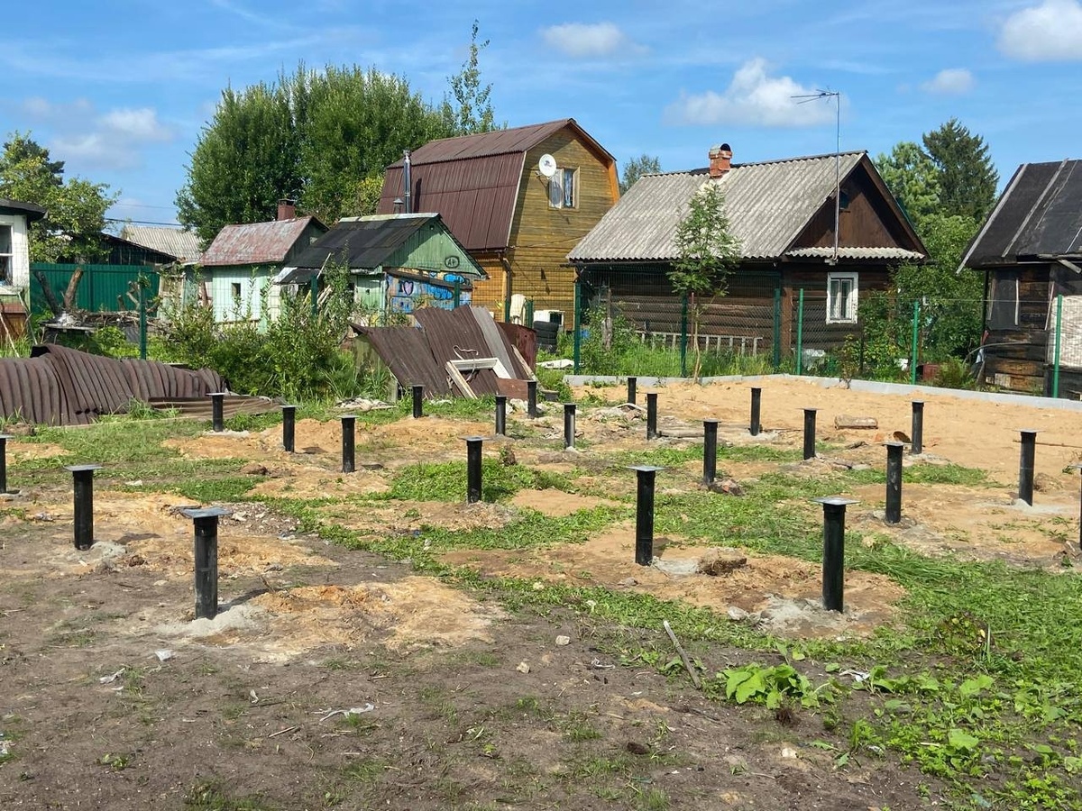 Свайно-винтовой фундамент