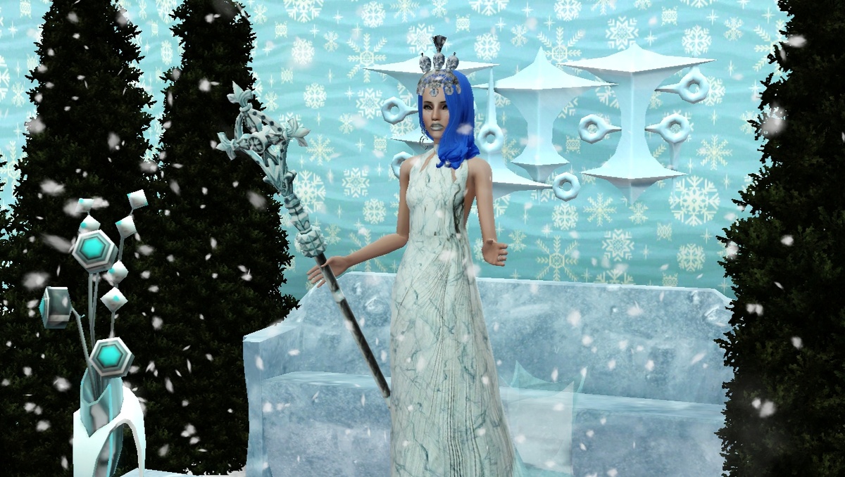 Лиза в образе ветренного февраля. 16-ого февраля выходит клип в честь моего юбилея. Мне исполняется 30 лет! И кстати, Лиза в симс - это я. :)