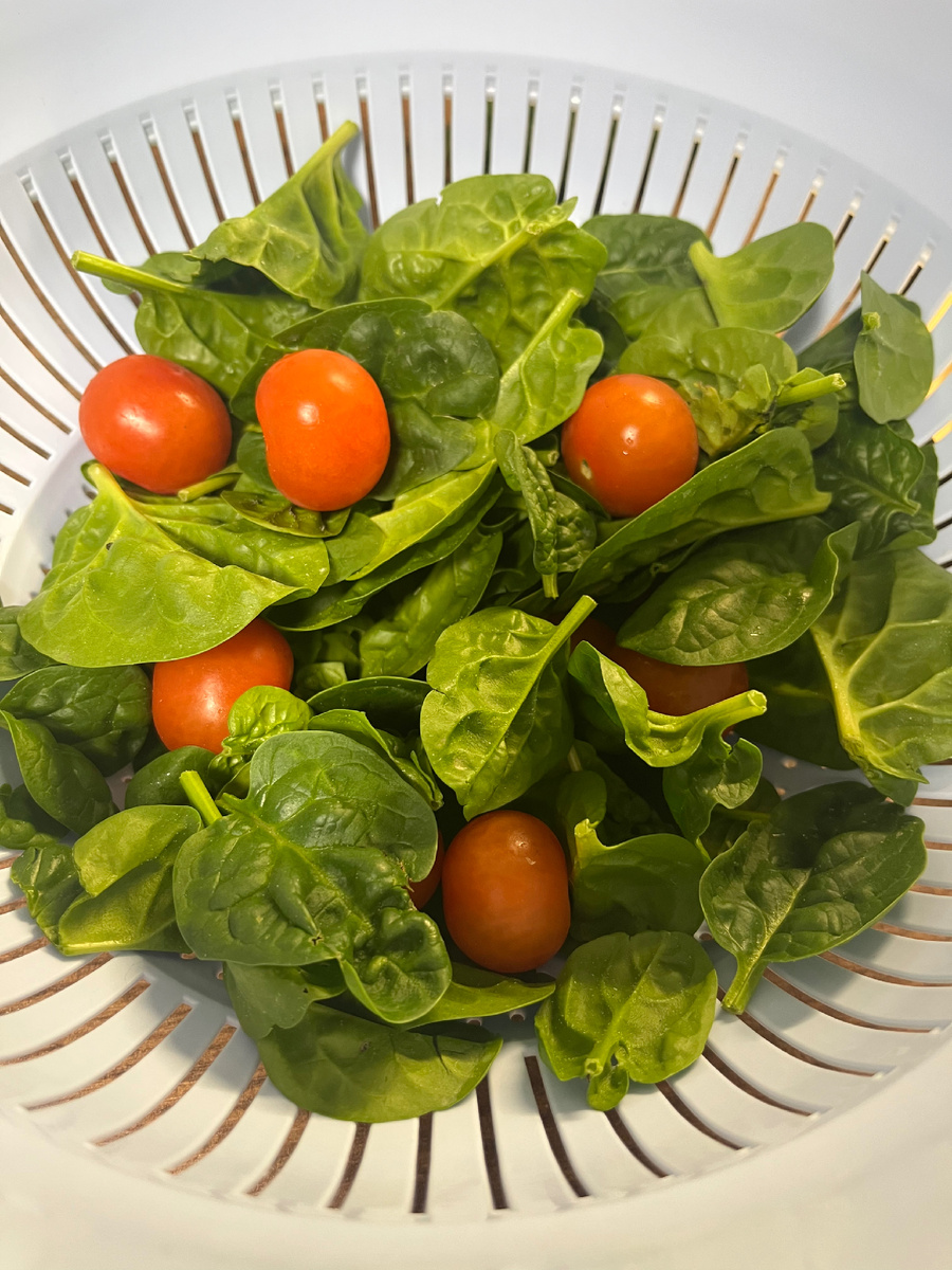 Шпинат, черри