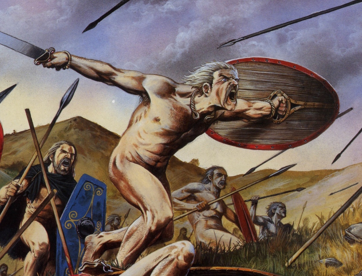 Бесстрашная голь в сражении при Теламоне. Художник: Angus McBride