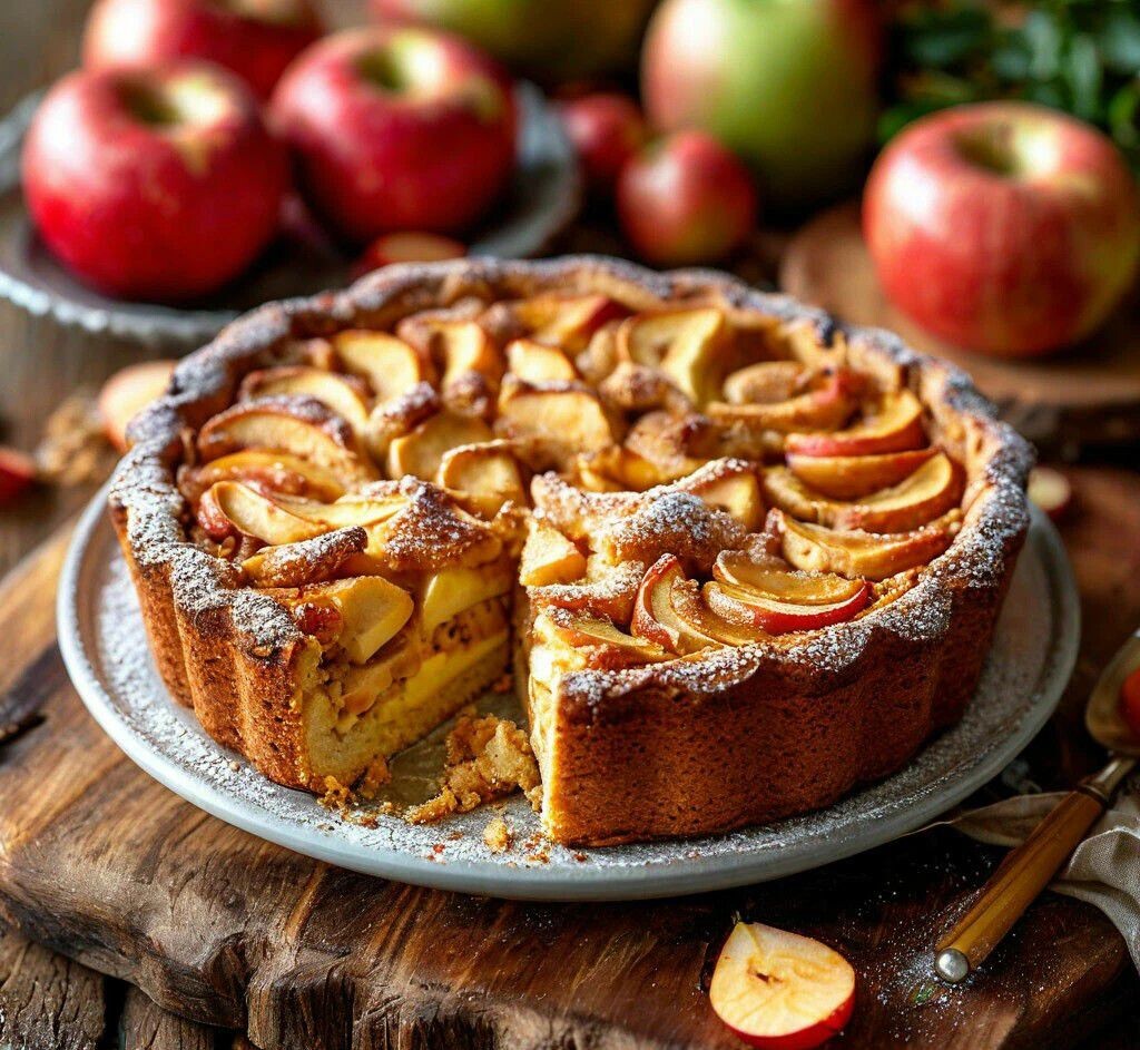 Пирог с яблоками