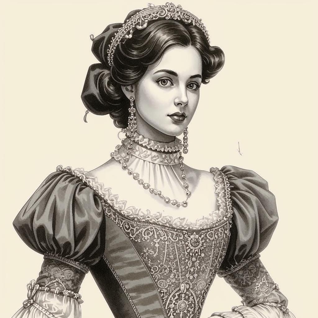 Портрет камеристки создан с помщью AI