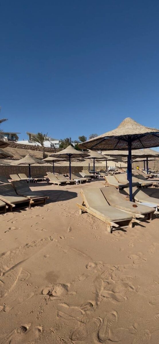 Все пляжи отеля V Hotel Sharm El Sheikh 5* в бухте Шаркс-Бей. (До реновации отель назывался Pyramisa Beach Resort Sharm El Sheikh 5*).