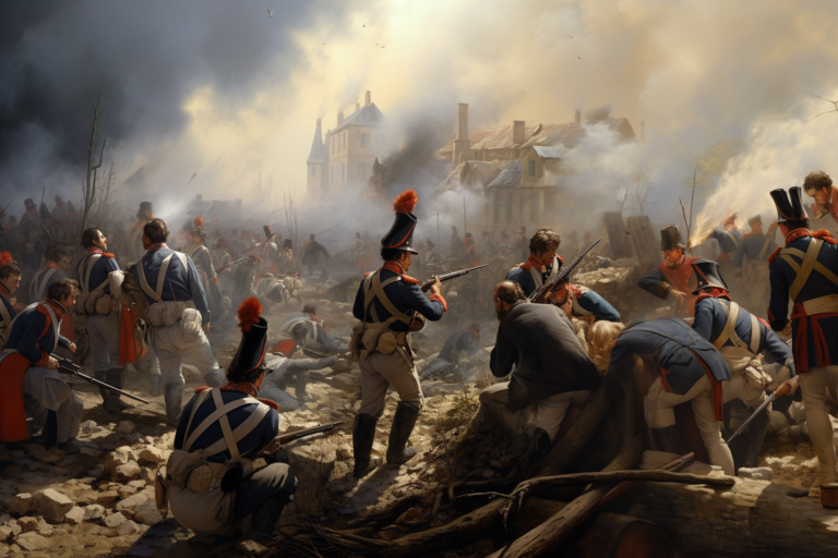 Французские солдаты в битве при Асперн-Эсслинге