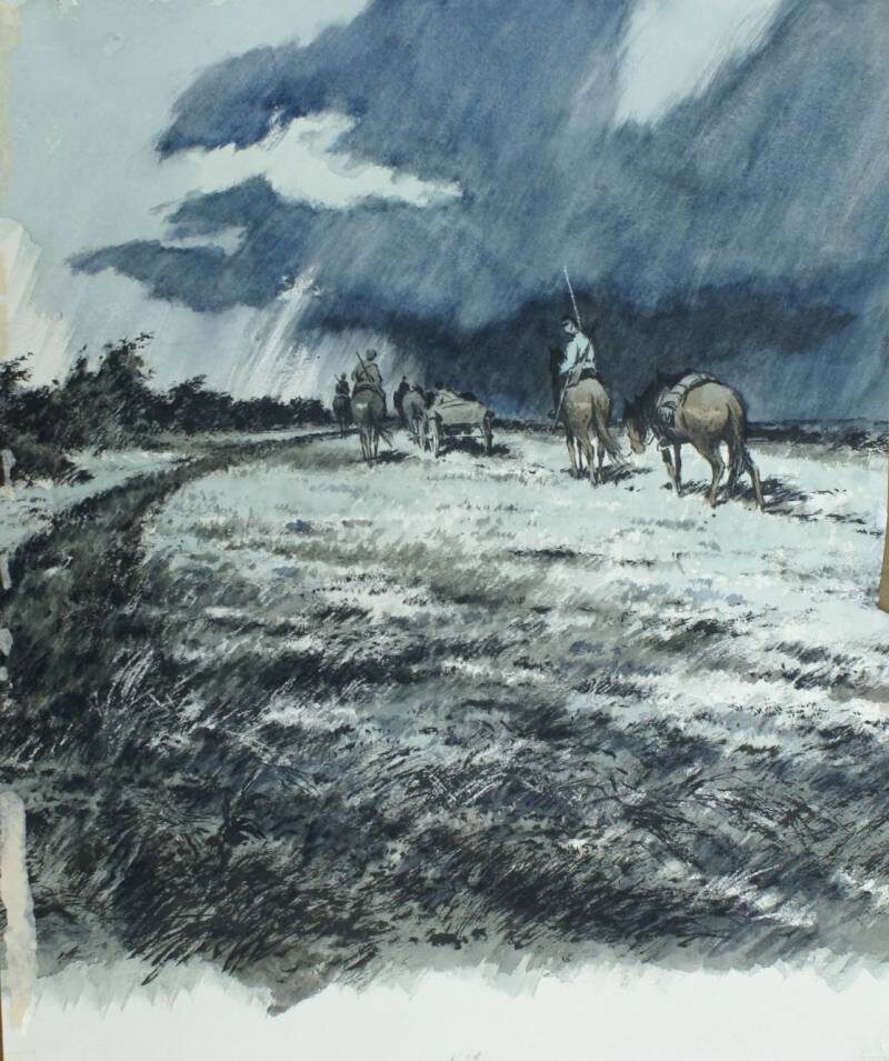 Мокрый апрель 1918. Ребров. Уходит отряд Подтёлкова