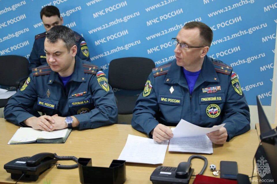    Заседание оперативного штаба в Алтайском крае. Источник: пресс-служба мэрии Барнаула