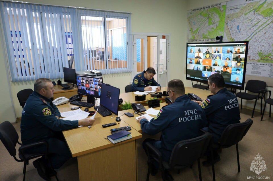    Заседание оперативного штаба в Алтайском крае. Источник: пресс-служба мэрии Барнаула