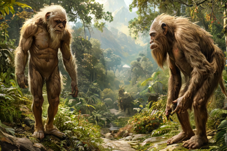 Человекоподобные обезьяны или обезьяноподобные человеки / 2024-2025 © АрхиФактум