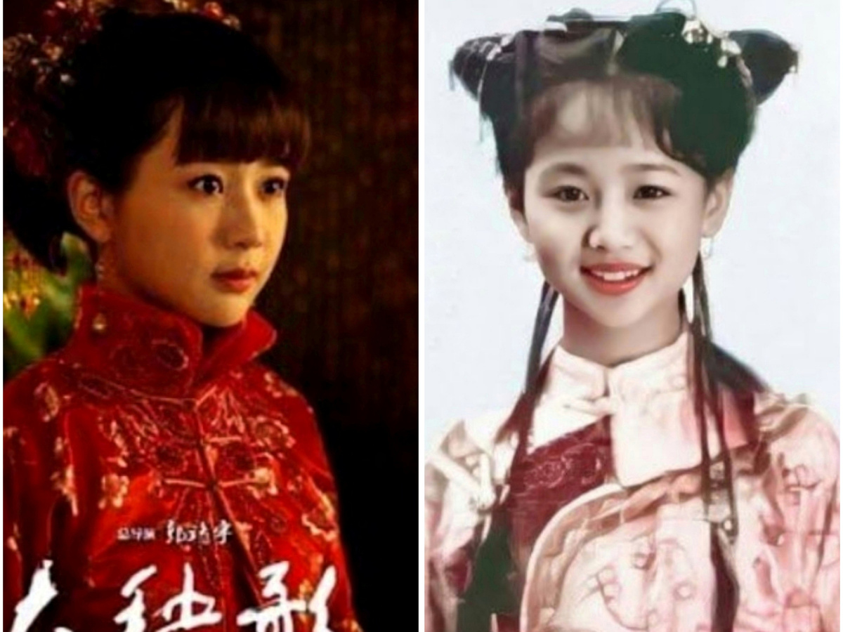 Юная актриса Ян Цзы в детских ролях (коллаж автора, фото из открытых источников интернете)