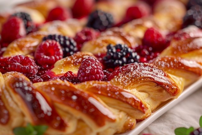    Пирог с замороженными ягодами
