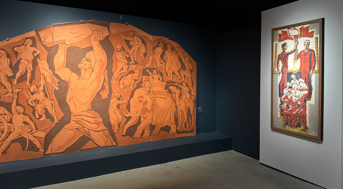  Панно "Восстание сипаев" (Е. Зернова) для музея Маркса и Энгельса. Фото автора