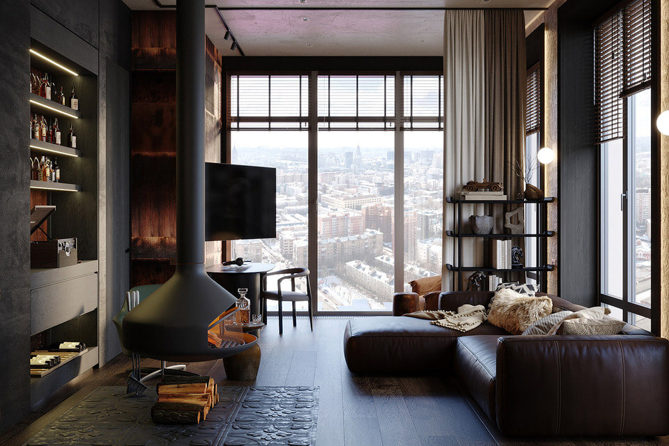 От «берлоги холостяка» – к пространству для эмоций/MNdesign