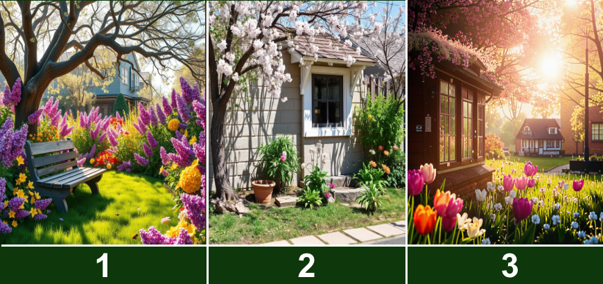 Выберите весенний уголок 