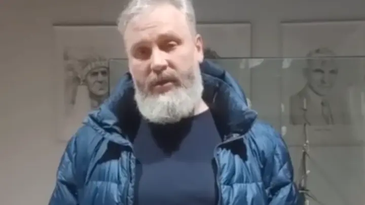 Скриншот из видеообращения Юрия Ускова