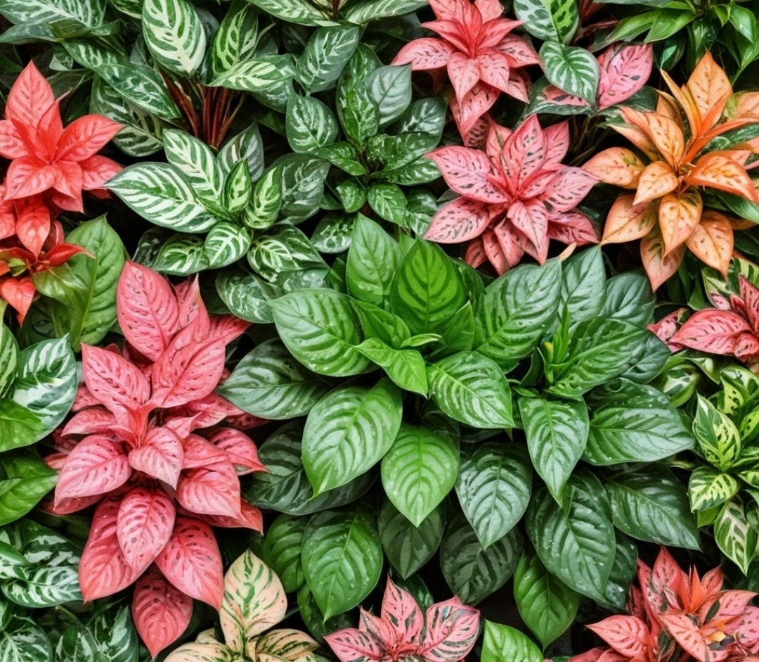 Неприхотливое тропическое растение с красивыми листьями.