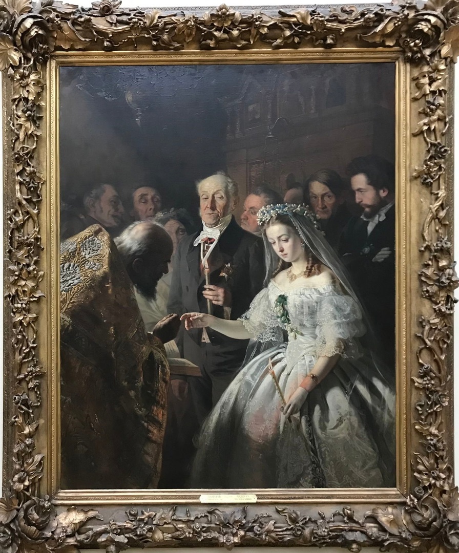 Василий Пукирев. Неравный брак. 1863. Третьяковская галерея, Москва.