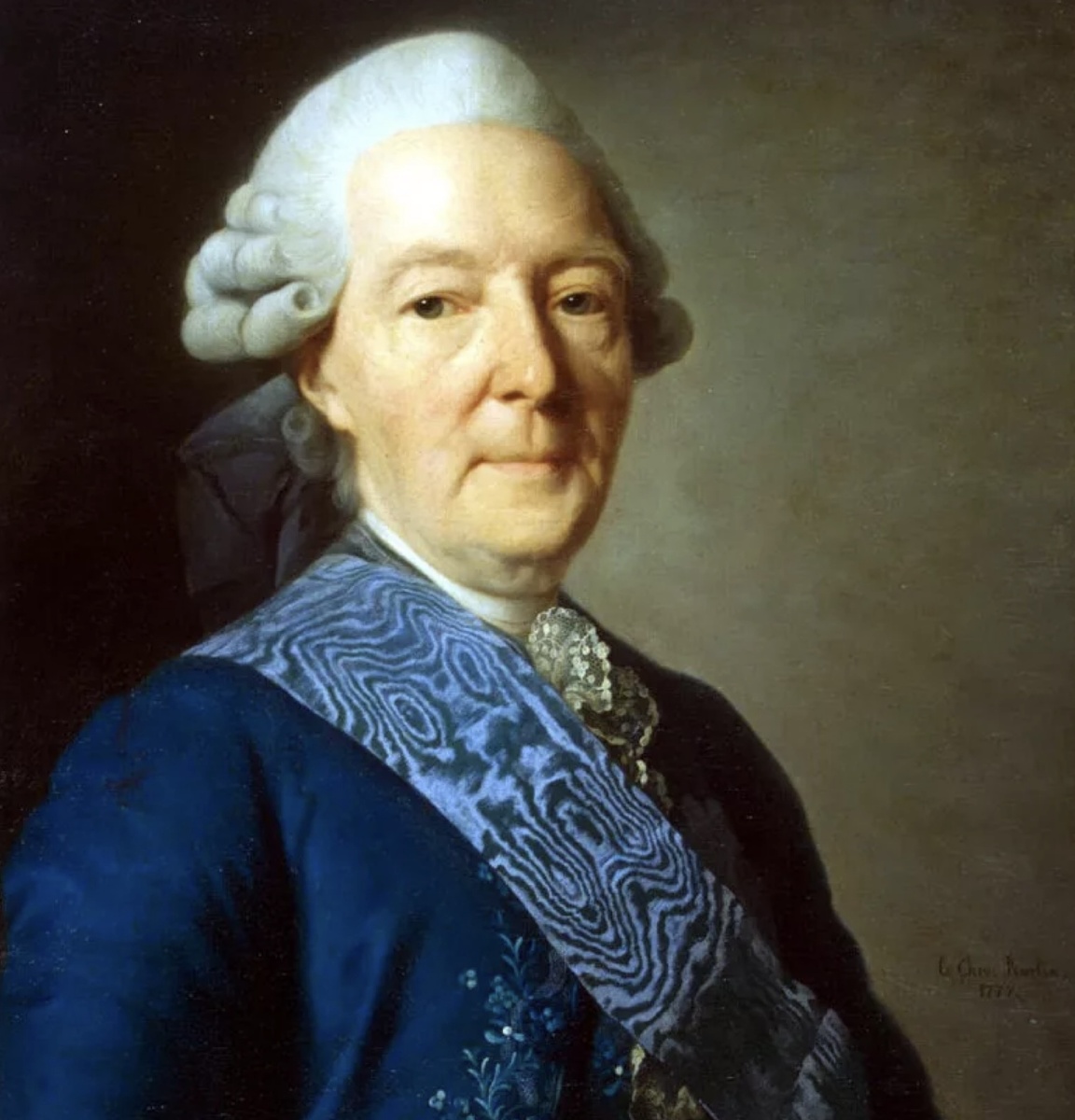 Портрет И. И. Бецкого работы Александра Рослина (1777)