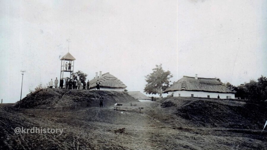 Казачья вышка сторожевого кордонного поста, менового двора и карантина. 1900 год.