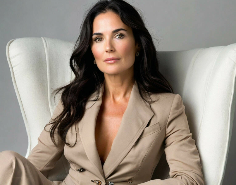 Деми Мур по версии ИИ. Знак Скорпиона