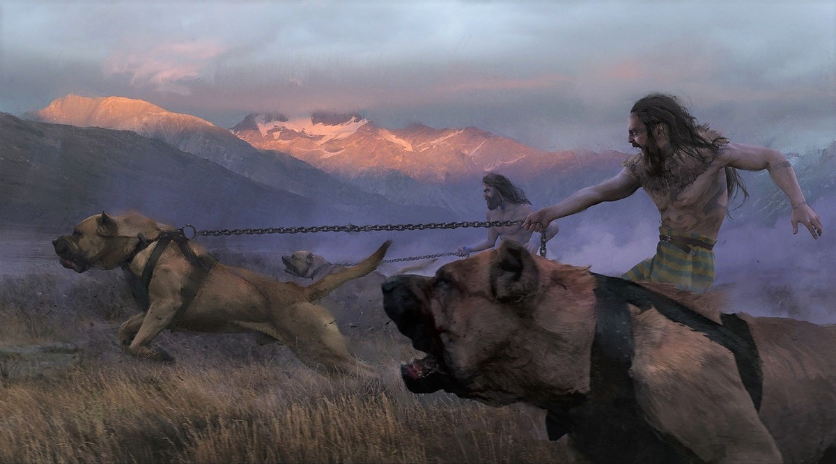 Боевые псы кельтов, концепт-арт из игры Total War: Arena (художник Алексей Рыбников, artstation.com).