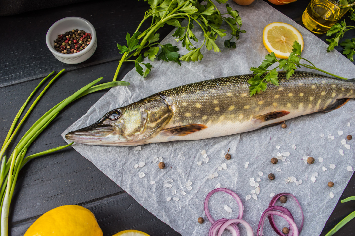 Праздничная щука в духовке с морковью и луком: классический рецепт