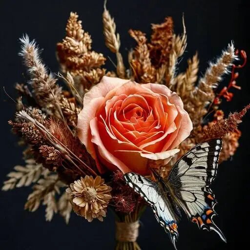   Композиция с сухоцветами. Декор от AzaliaNow Мария Казённова