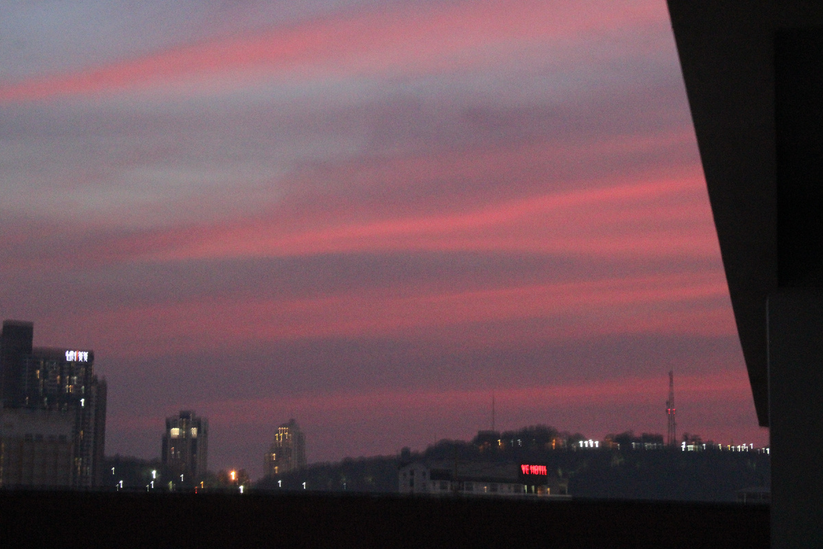 Розовый закат