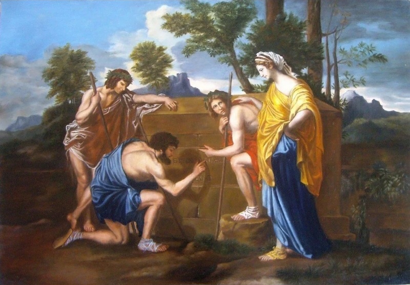 Работа Николя Пуссена " Аркадские пастухи".Все фото из открытых источников.