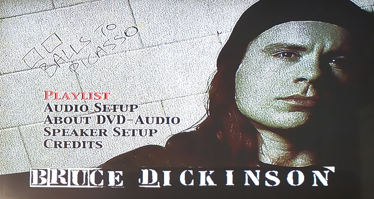 Bruce Dickinson "Balls To Picasso" DVD-Audio main menu
