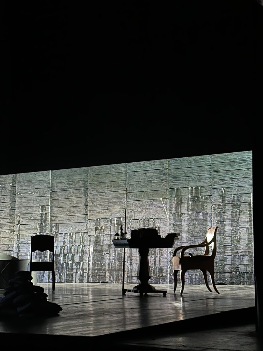 Сценография. Спектакль «Евгений Онегин» в театре имени В. Маяковского. Фото автора.