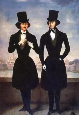 А.С. Пушкин и Н.В. Гоголь (Иллюстрация  из интернета)