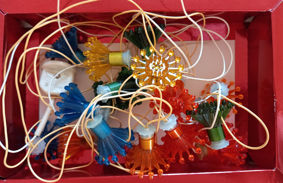 Фото автора. Первая стадия упаковки.