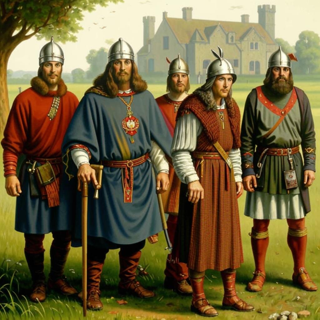 Вот так Кандинский представляет себе англо-саксов. Картинка сгенерированна по моей просьбе.