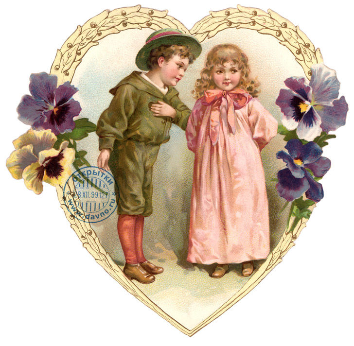 Винтажная открытка.