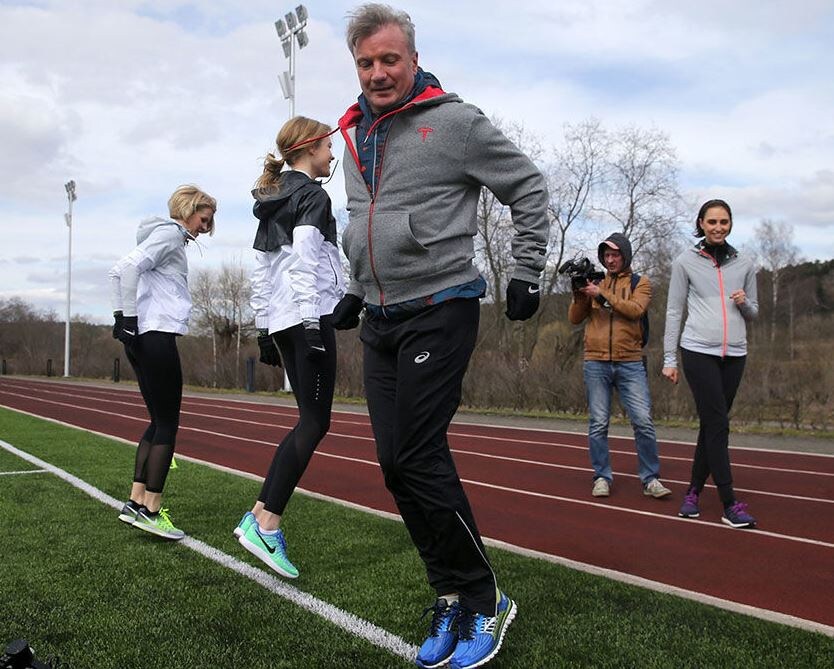 Герман Греф занимается спортом (иллюстрация из открытых источников)