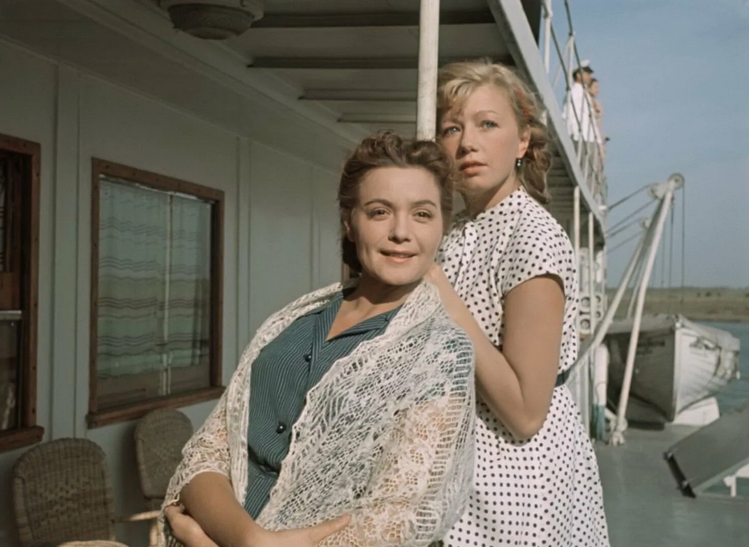 Кадр из советского фильма "Верные друзья", 1954