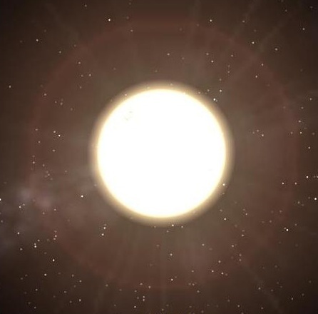 Звезда 82 Эридана в представлении художника.