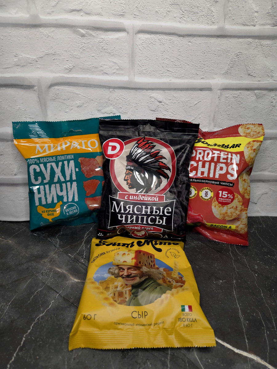 Взял несколько из тех, что использую в перекусах, как пример.