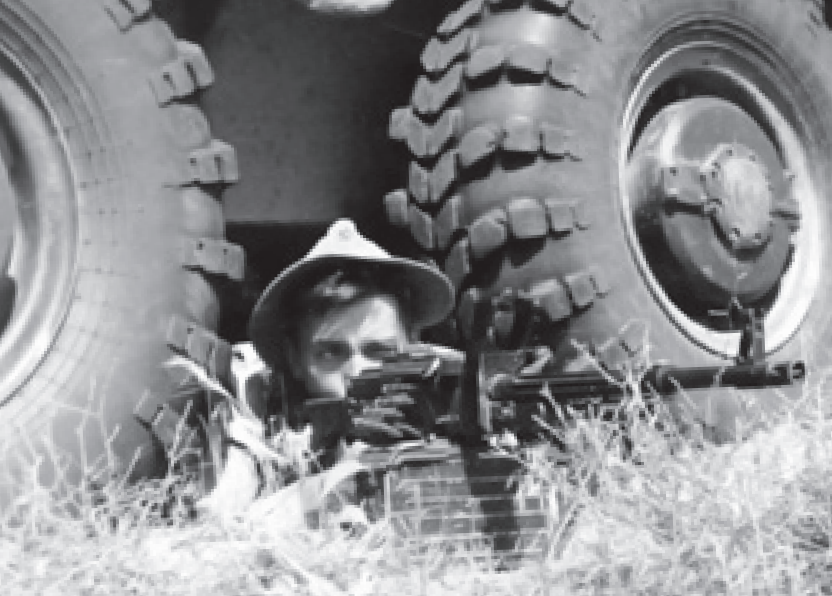 Рядовой ПВ КГБ СССР О. Макаровец. Республика Афганистан, 1988 год