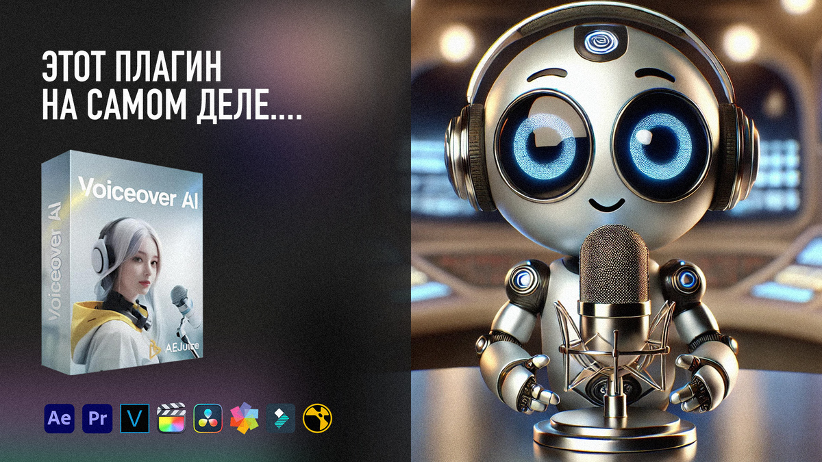 Нейросеть Voiceover AI от AEJuice